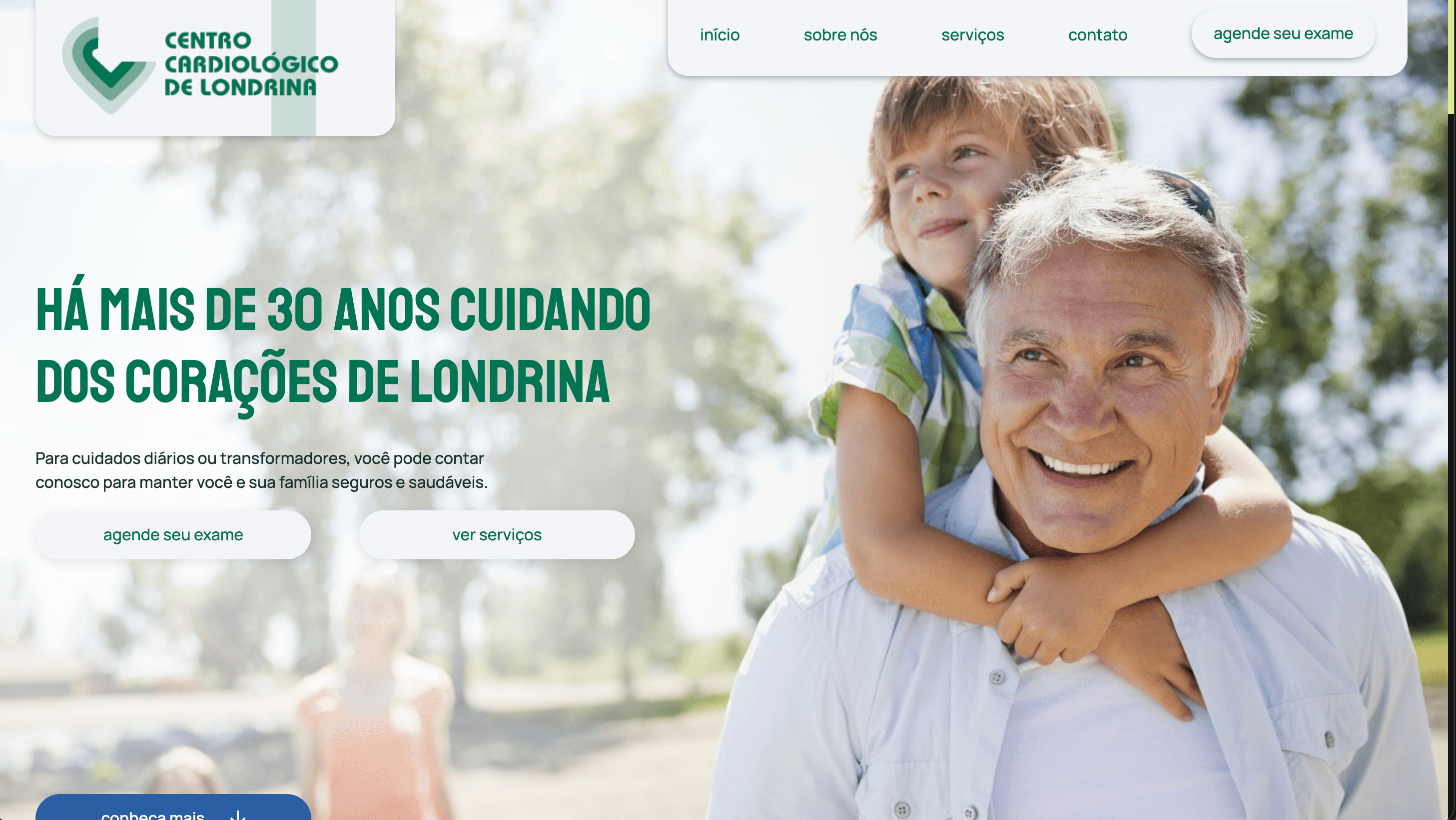 Preview do site Centro Cardio Londrina