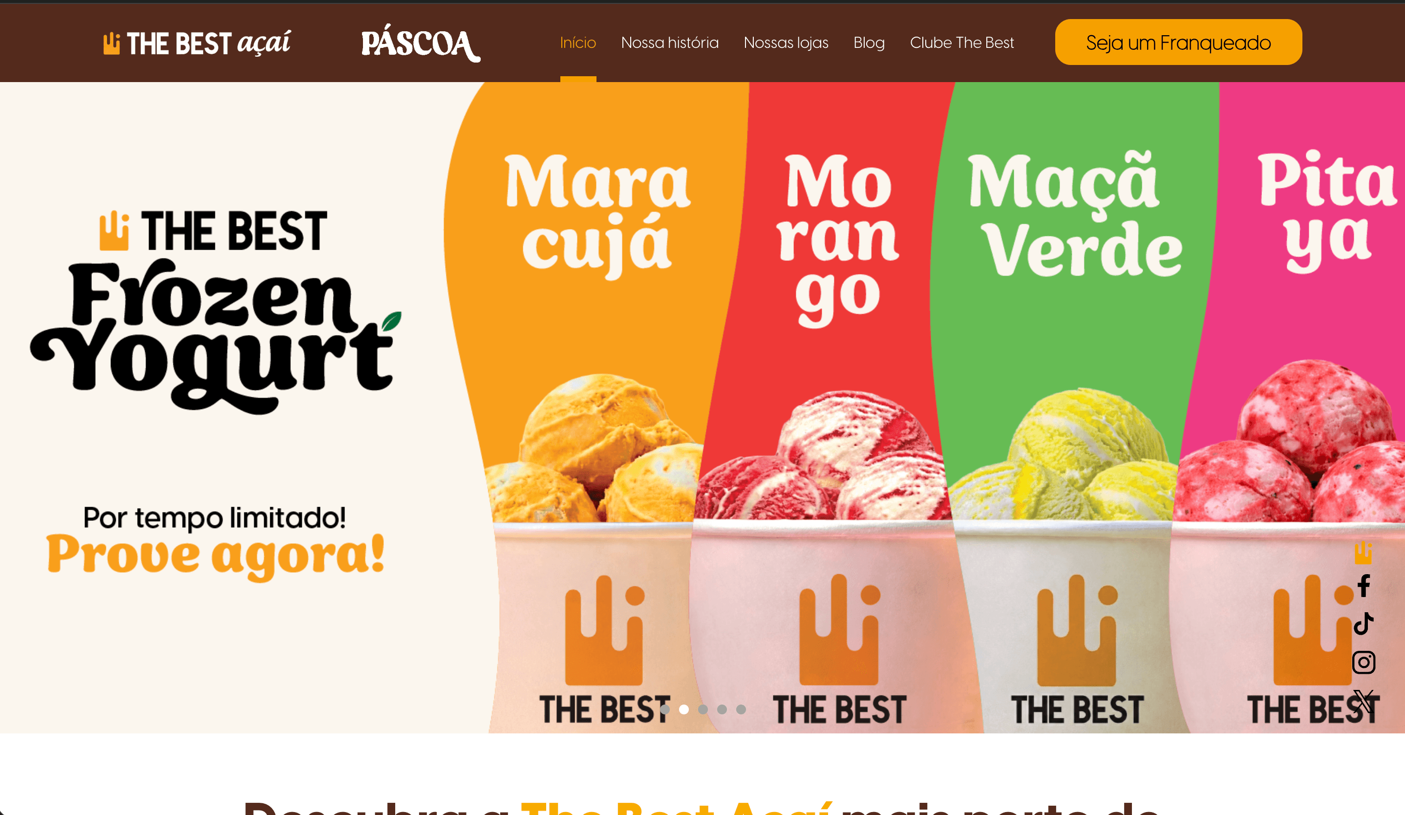 Preview do site The Best Açaí